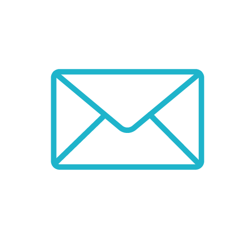 blue envelope mail icon